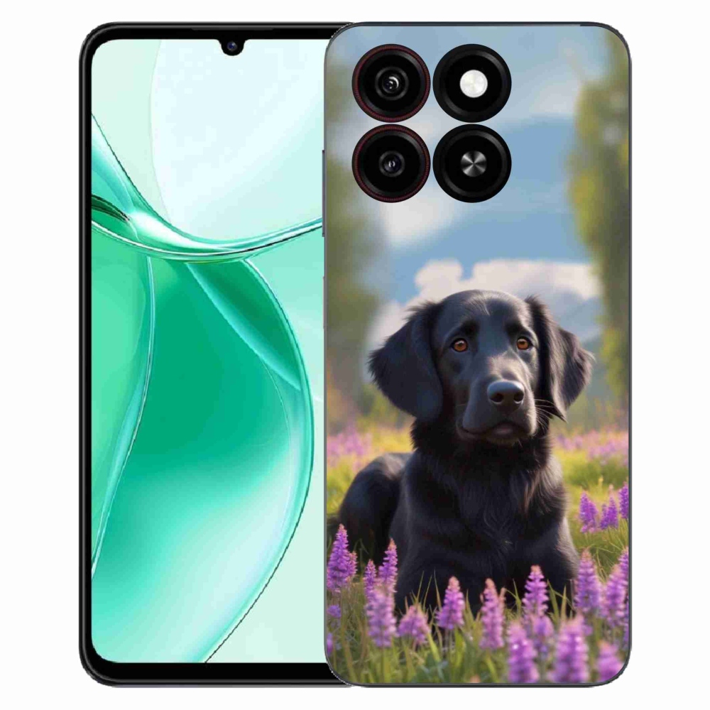 ZTE Blade A35 zselés tok mmCase - elegáns fekete retriever