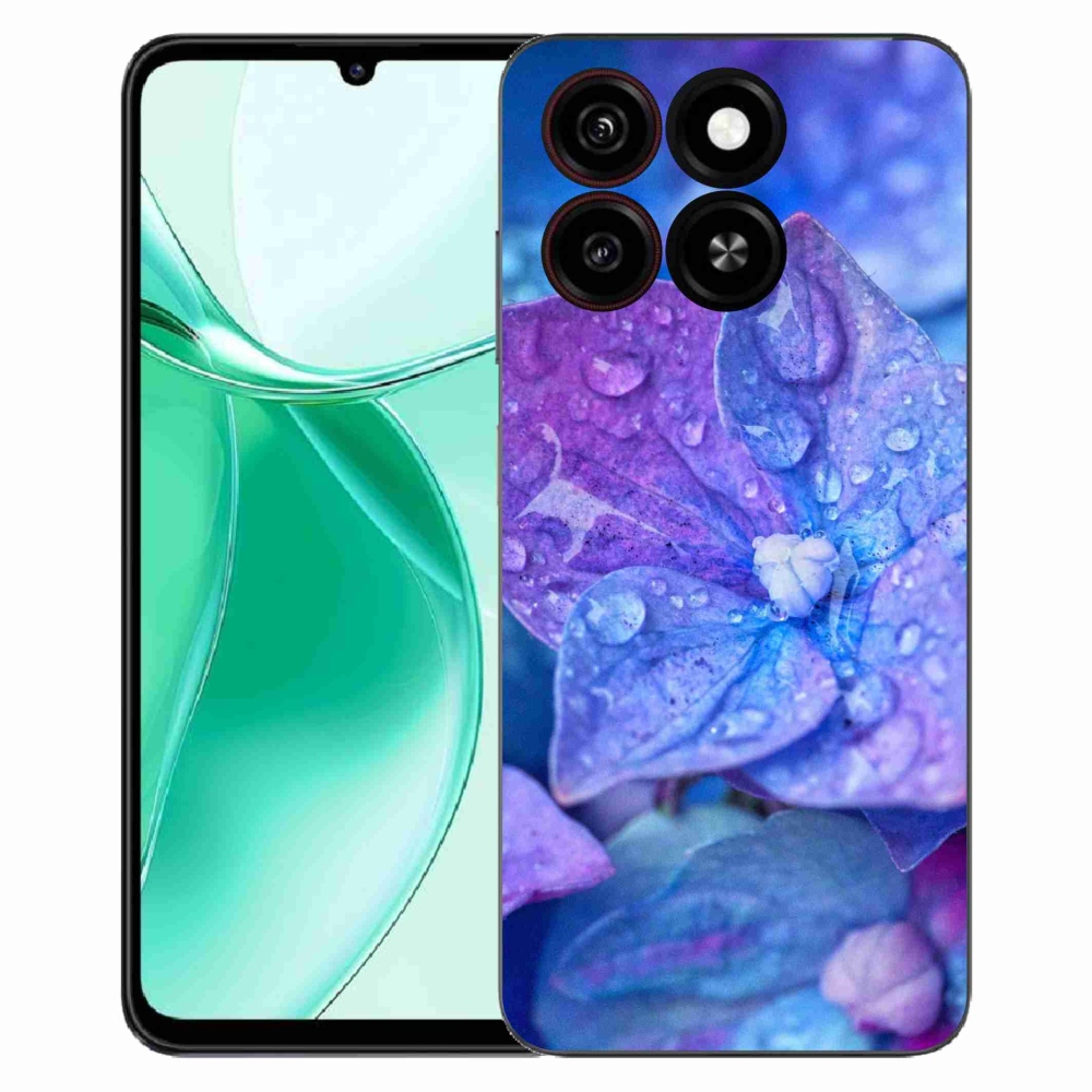 ZTE Blade A35 zselés tok mmCase - lila virág