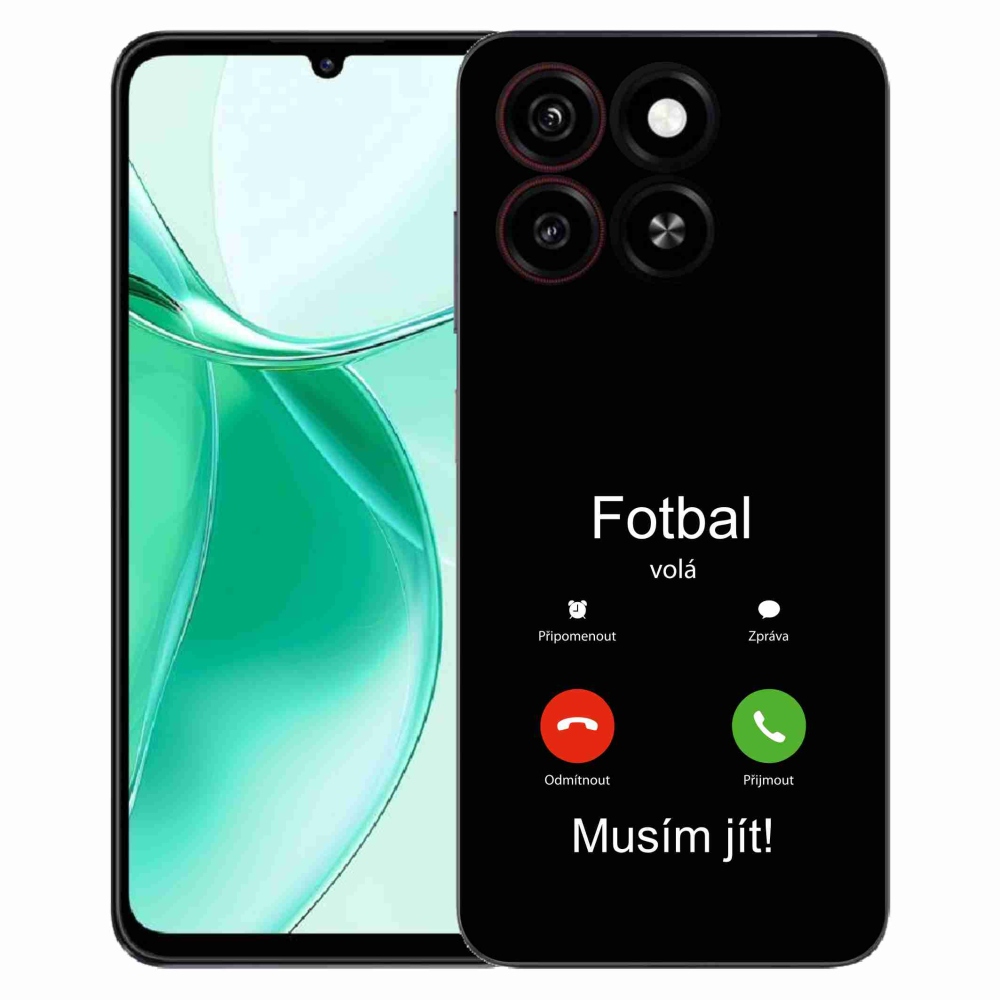 ZTE Blade A35 zselés borítás mmCase - futballhívások fekete háttérrel