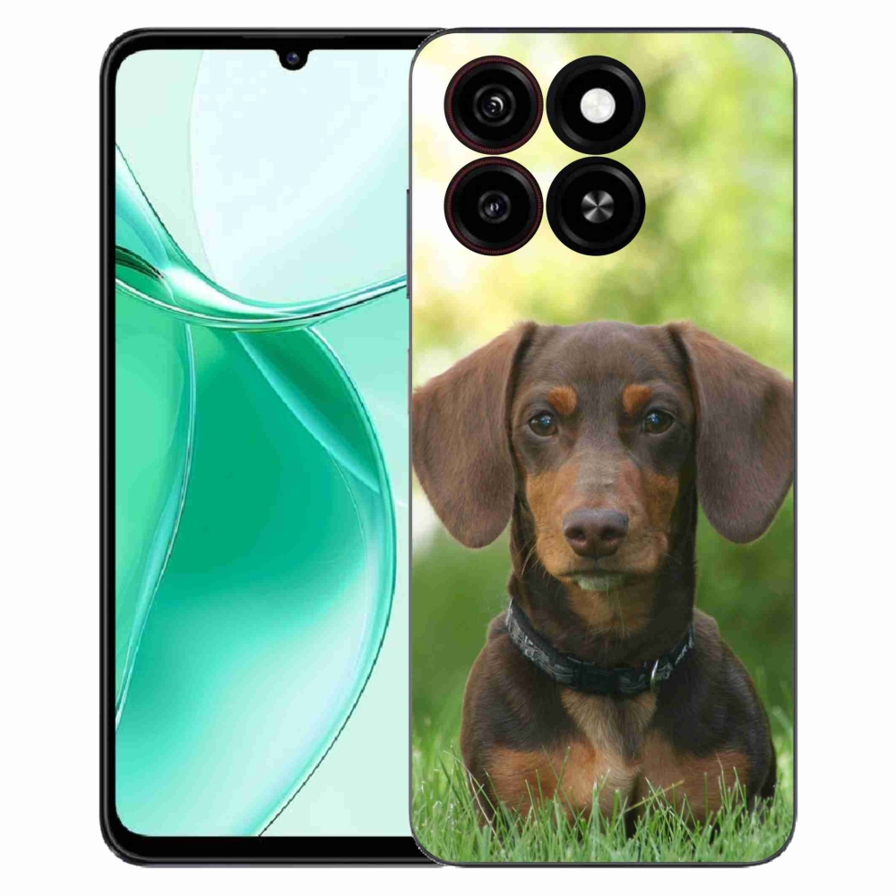 ZTE Blade A35 zselés tok mmCase - barna tacskó