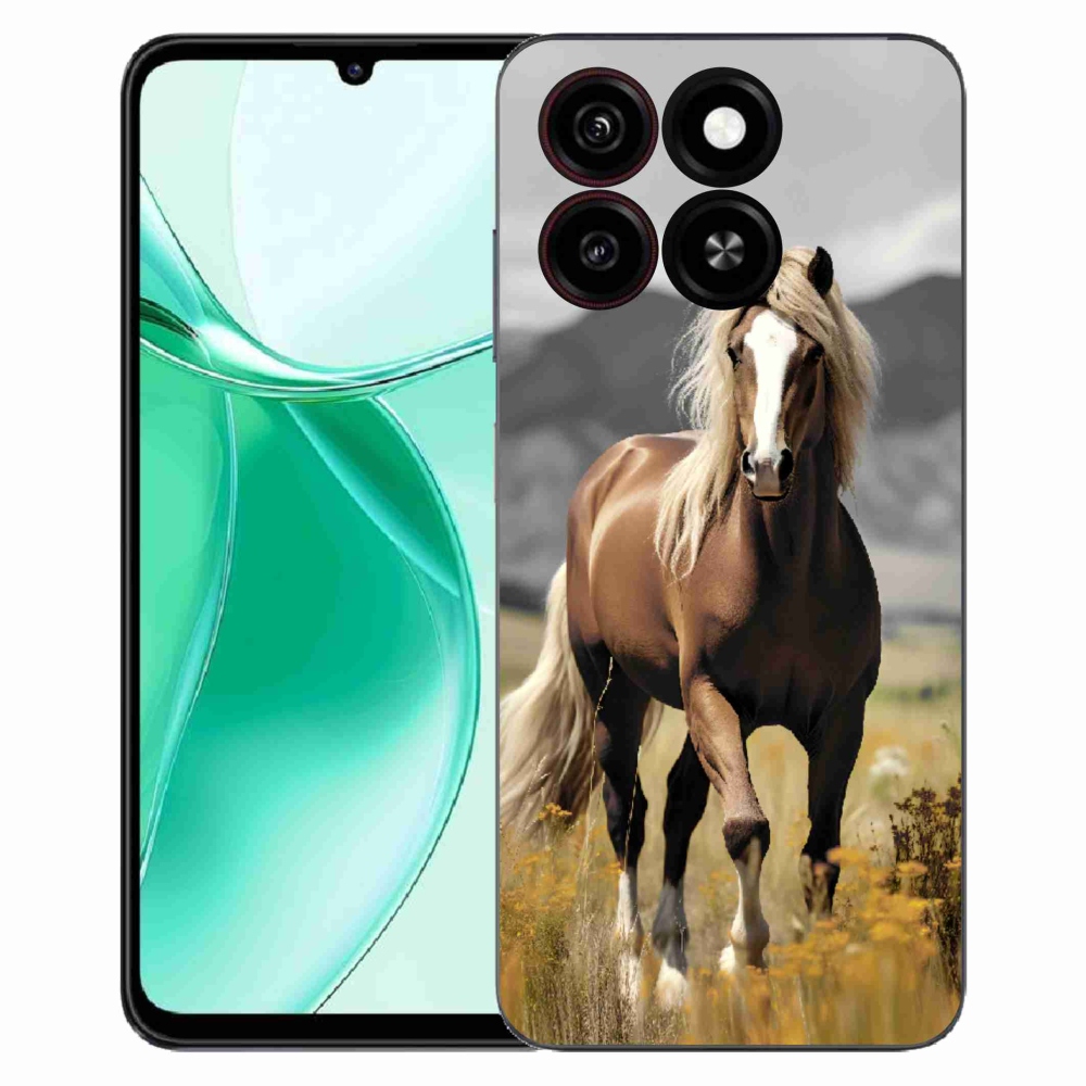 ZTE Blade A35 zselés tok mmCase - barna ló 1