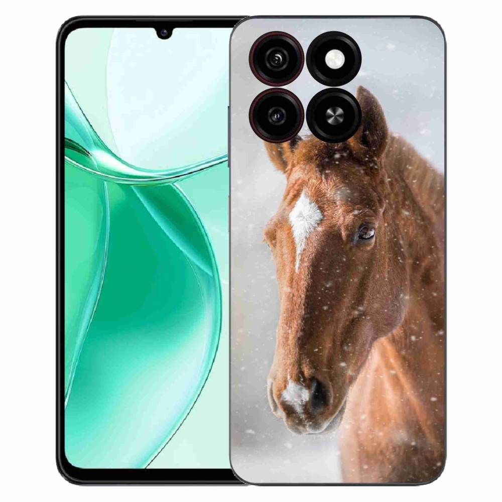 ZTE Blade A35 zselés tok mmCase - barna ló 2