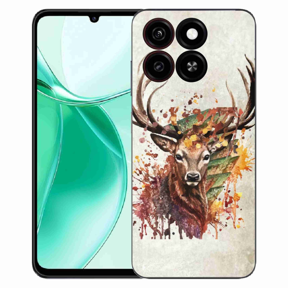 ZTE Blade A35 zselés tok mmCase - szarvas 1