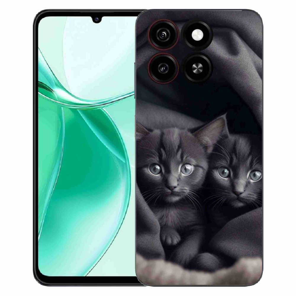 ZTE Blade A35 - cat duo - zselés borítás mmCase tok a ZTE Blade A35 készülékhez