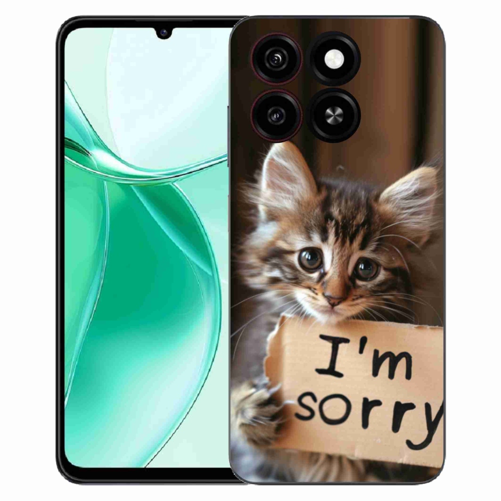 ZTE Blade A35 zselés borítás mmCase - macska bocsánatkérése