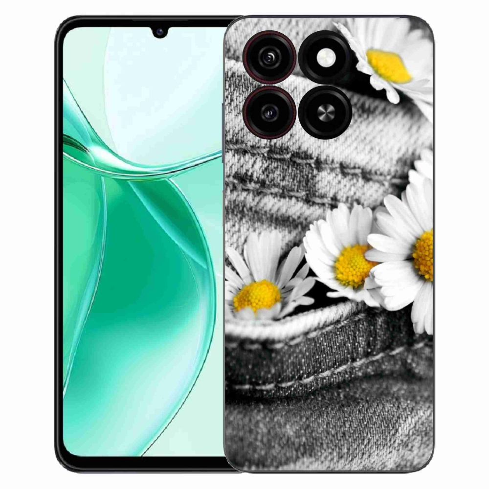 ZTE Blade A35 zselés tok mmCase - margarétás zseb