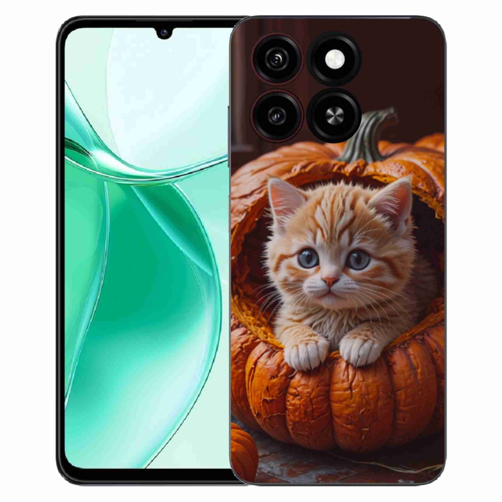 ZTE Blade A35 zselés tok mmCase - cica és tök 2