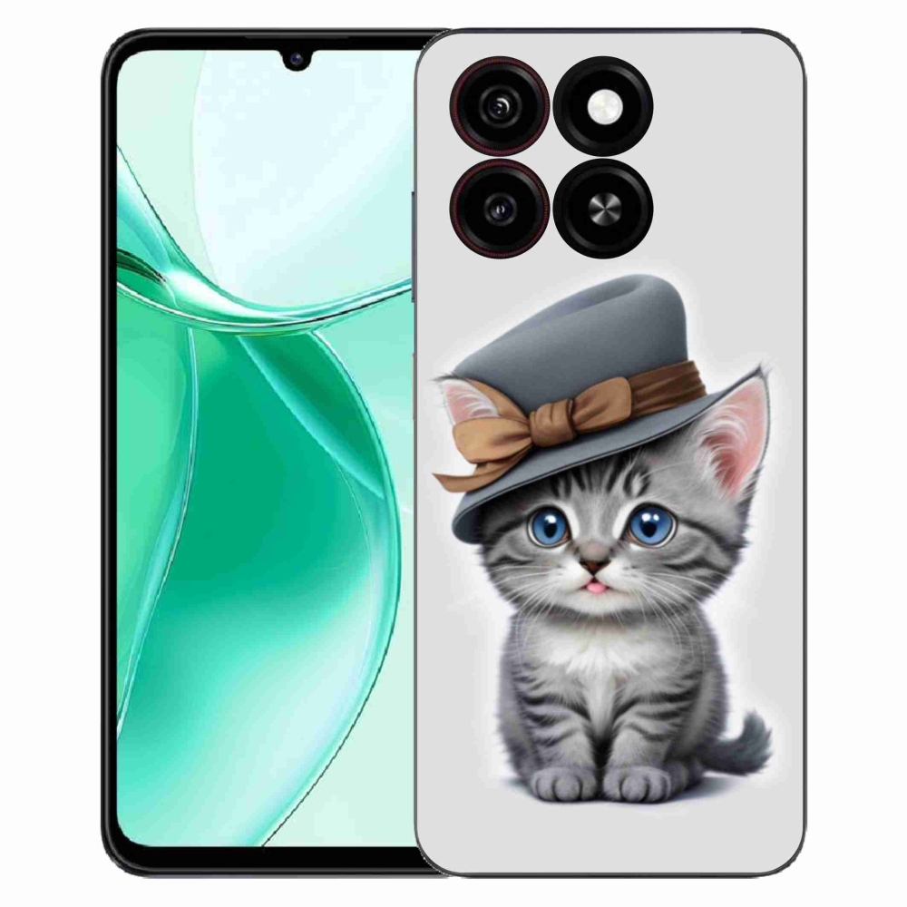ZTE Blade A35 zselés borító mmCase - cica sapkával