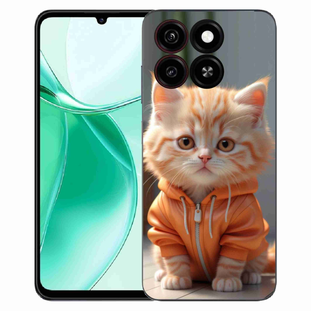 ZTE Blade A35 zselés borító mmCase - cica melegítőben