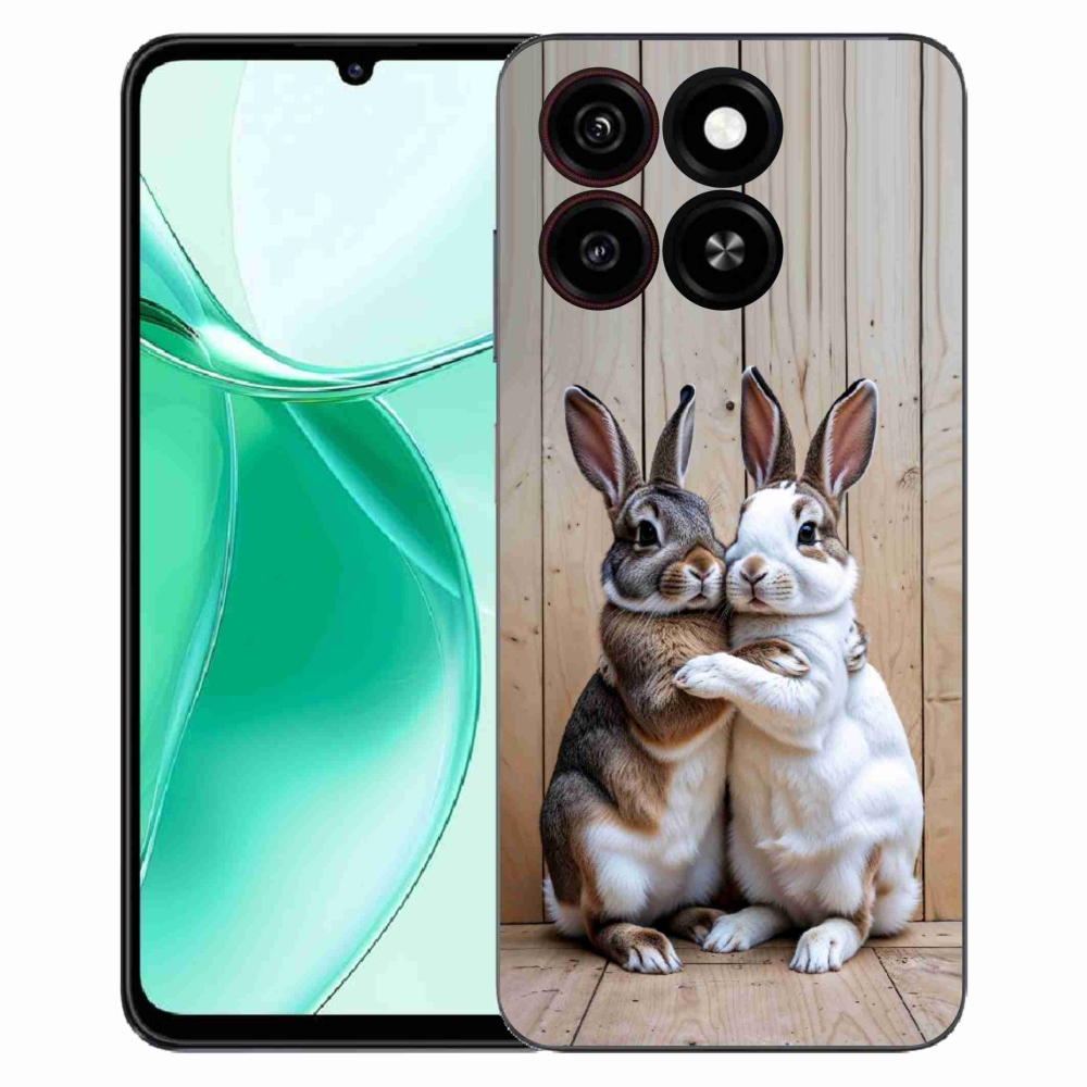 ZTE Blade A35 zselés tok mmCase - nyúl párhoz