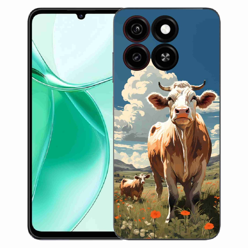 ZTE Blade A35 zselés borítás mmCase - tehenek a réten