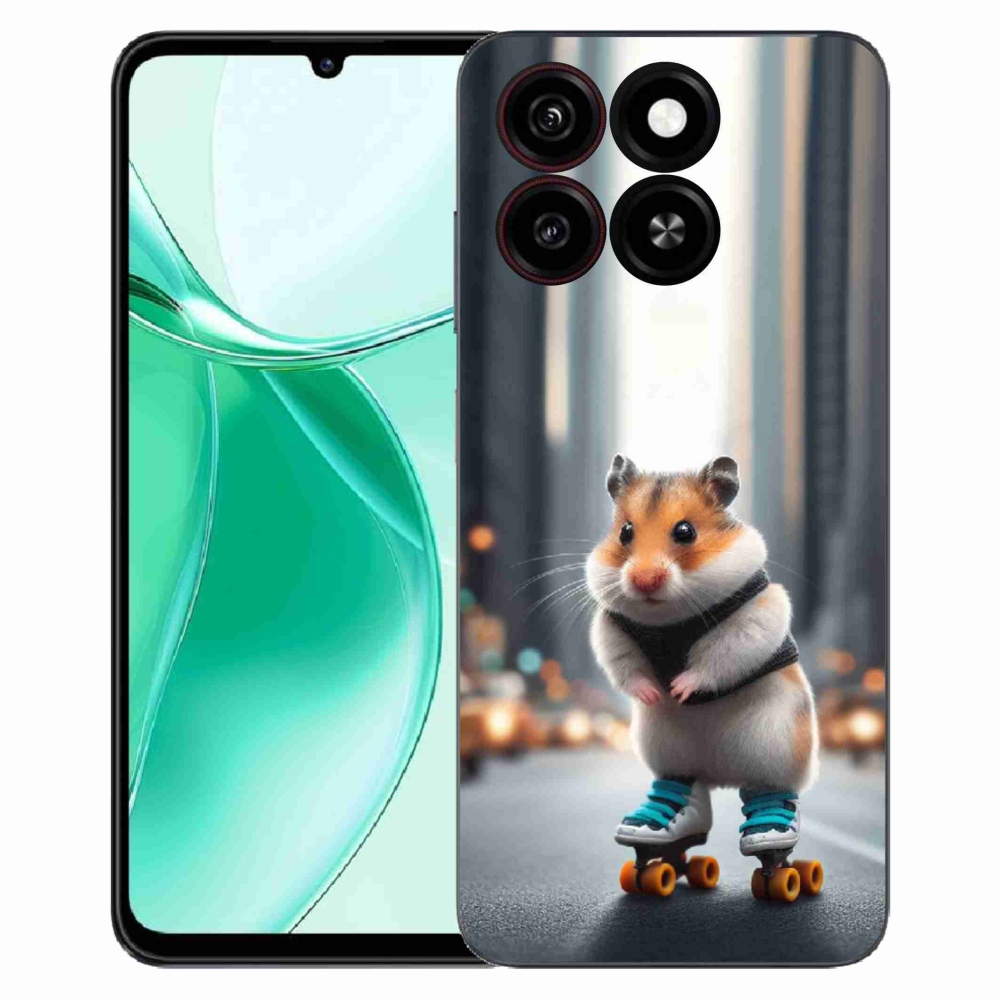 ZTE Blade A35 zselés borítás mmCase - hörcsög a korcsolyán