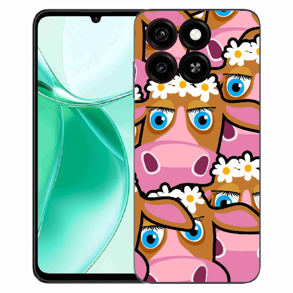 ZTE Blade A35 zselés borítás mmCase - karikatúra tehenekhez