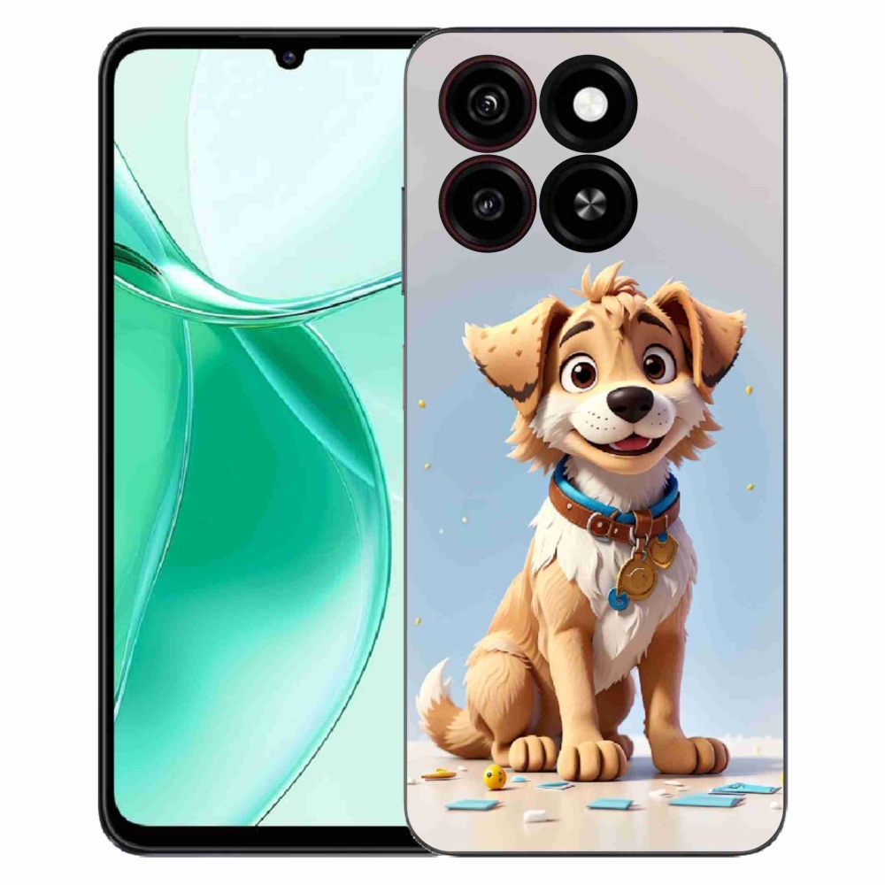 ZTE Blade A35 zselés tok mmCase - rajzfilm kölyökkutyákhoz