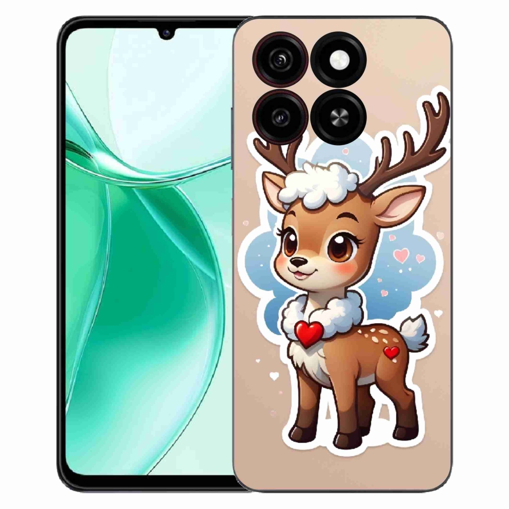 ZTE Blade A35 zselés borító mmCase - rajzfilm rénszarvashoz
