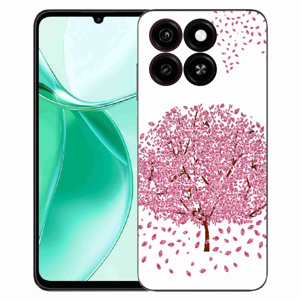ZTE Blade A35 zselés tok mmCase - rajzfilmfa levelekkel