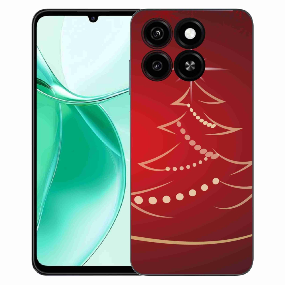 ZTE Blade A35 zselés tok mmCase - karácsonyfa karikatúra