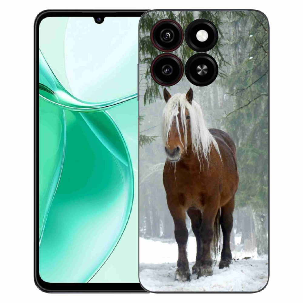 ZTE Blade A35 zselés tok mmCase - ló az erdőben