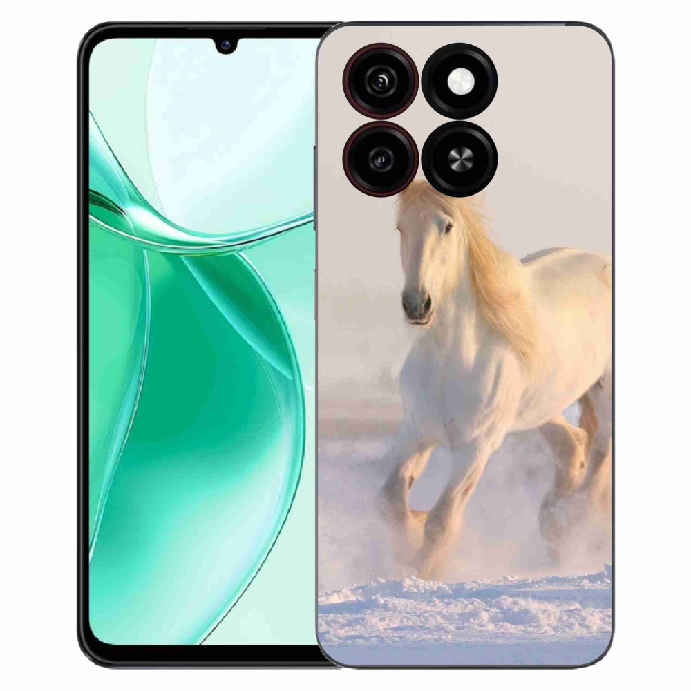 ZTE Blade A35 zselés tok mmCase - ló a hóban