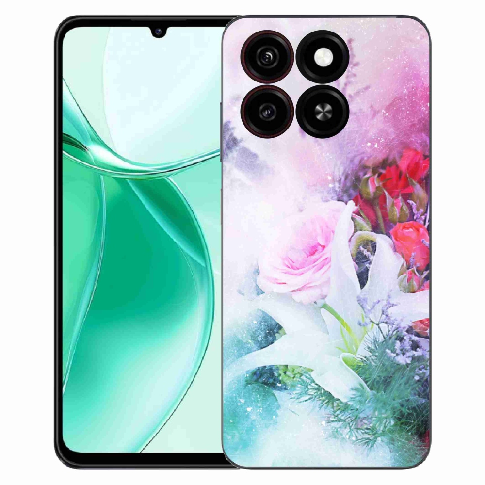 ZTE Blade A35 zselés tok mmCase - virágok 4