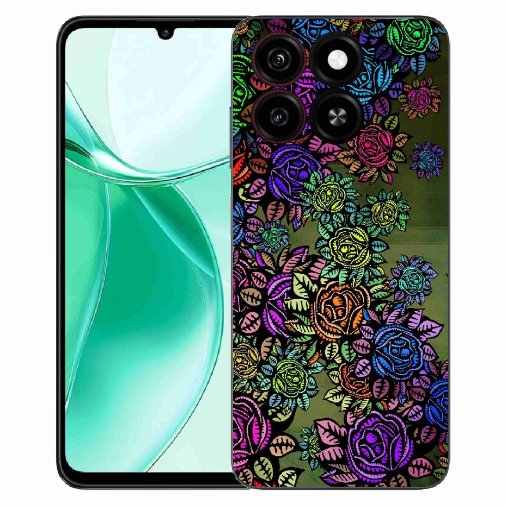 ZTE Blade A35 zselés tok mmCase - virágok 6