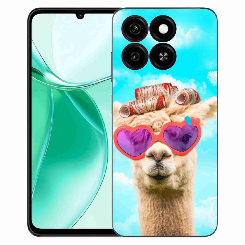 ZTE Blade A35 zselés tok mmCase - szemüveges láma