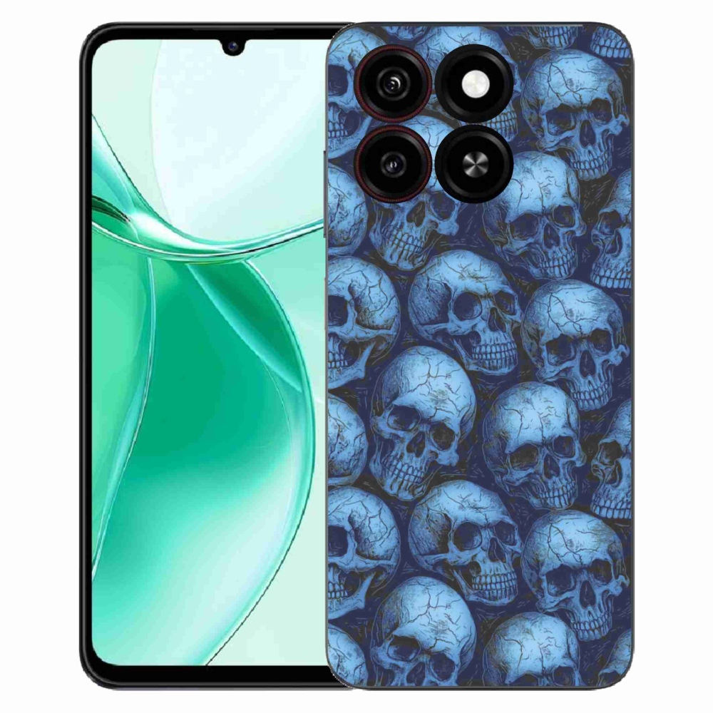 ZTE Blade A35 zselés tok mmCase - koponyák