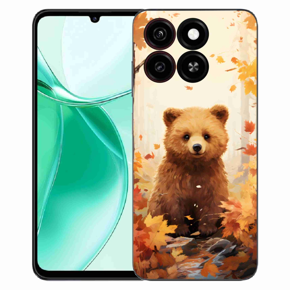ZTE Blade A35 zselés tok mmCase - medve az erdőben