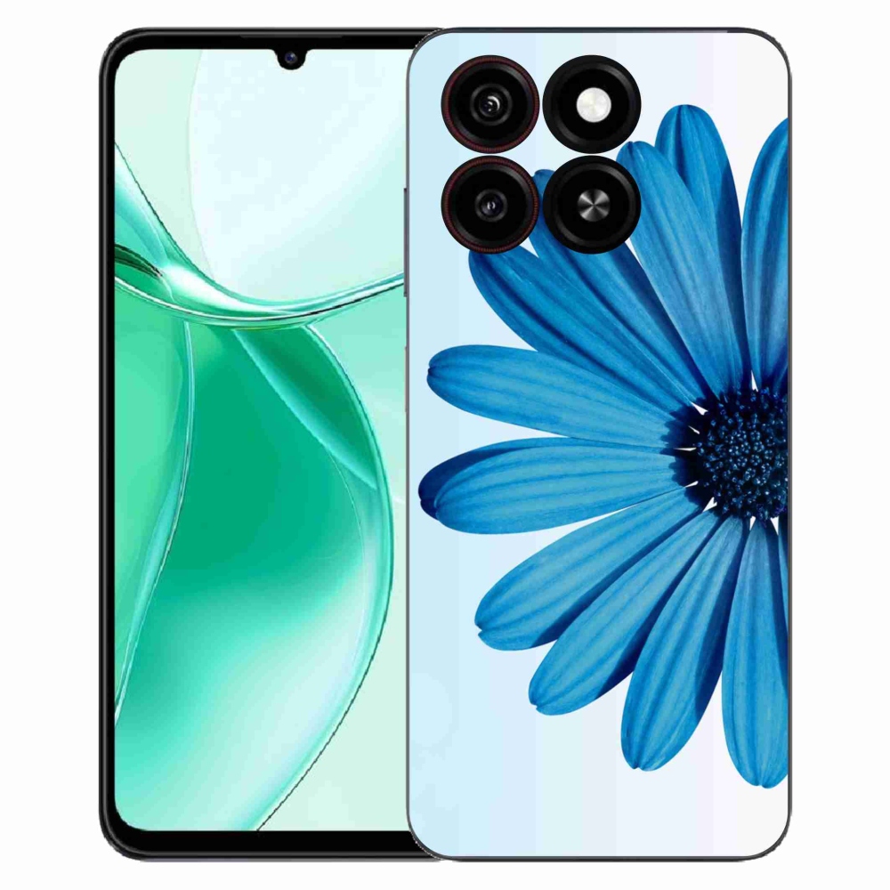 ZTE Blade A35 zselés tok mmCase - kék margaréta