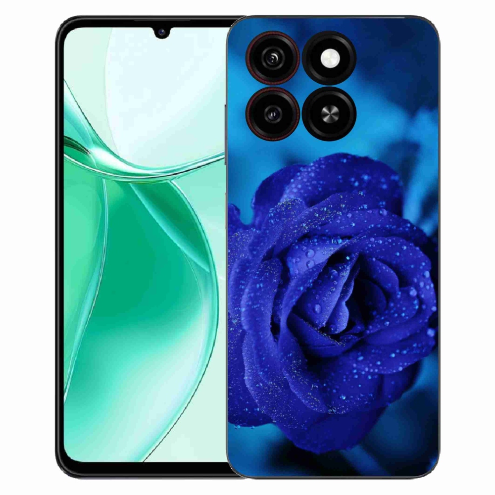 ZTE Blade A35 zselés tok mmCase - kék rózsa