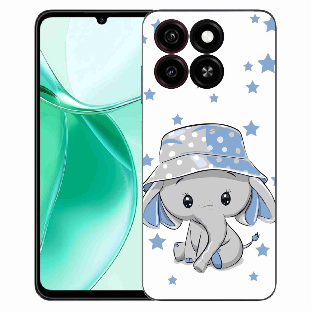 ZTE Blade A35 zselés tok mmCase - kék elefánt