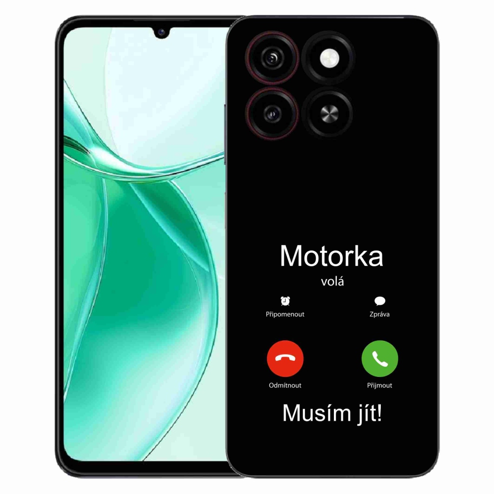 ZTE Blade A35 zselés borító mmCase - motoros hívások fekete háttérrel