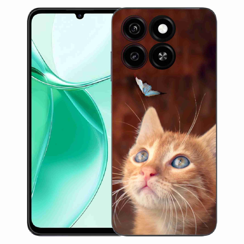 ZTE Blade A35 zselés tok mmCase - pillangó és cica