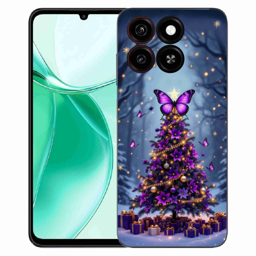 ZTE Blade A35 zselés borító mmCase - pillangó karácsonyfa