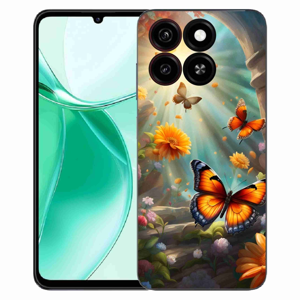 ZTE Blade A35 zselés tok mmCase - pillangókert 2