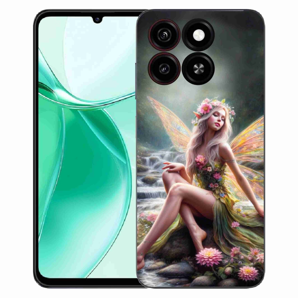 ZTE Blade A35 zselés tok mmCase - pillangó nő 1