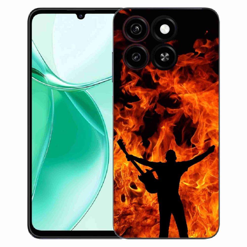 ZTE Blade A35 zselés borítás mmCase - zenész és tűz