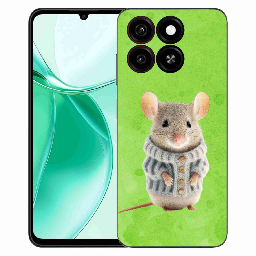 ZTE Blade A35 zselés tok mmCase - egér pulóverben