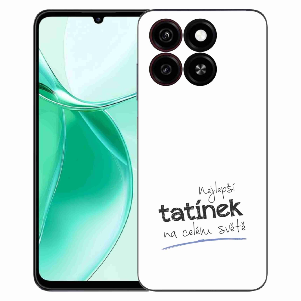 ZTE Blade A35 zselés borítás mmCase - legjobb apuci 4 fehér háttérrel