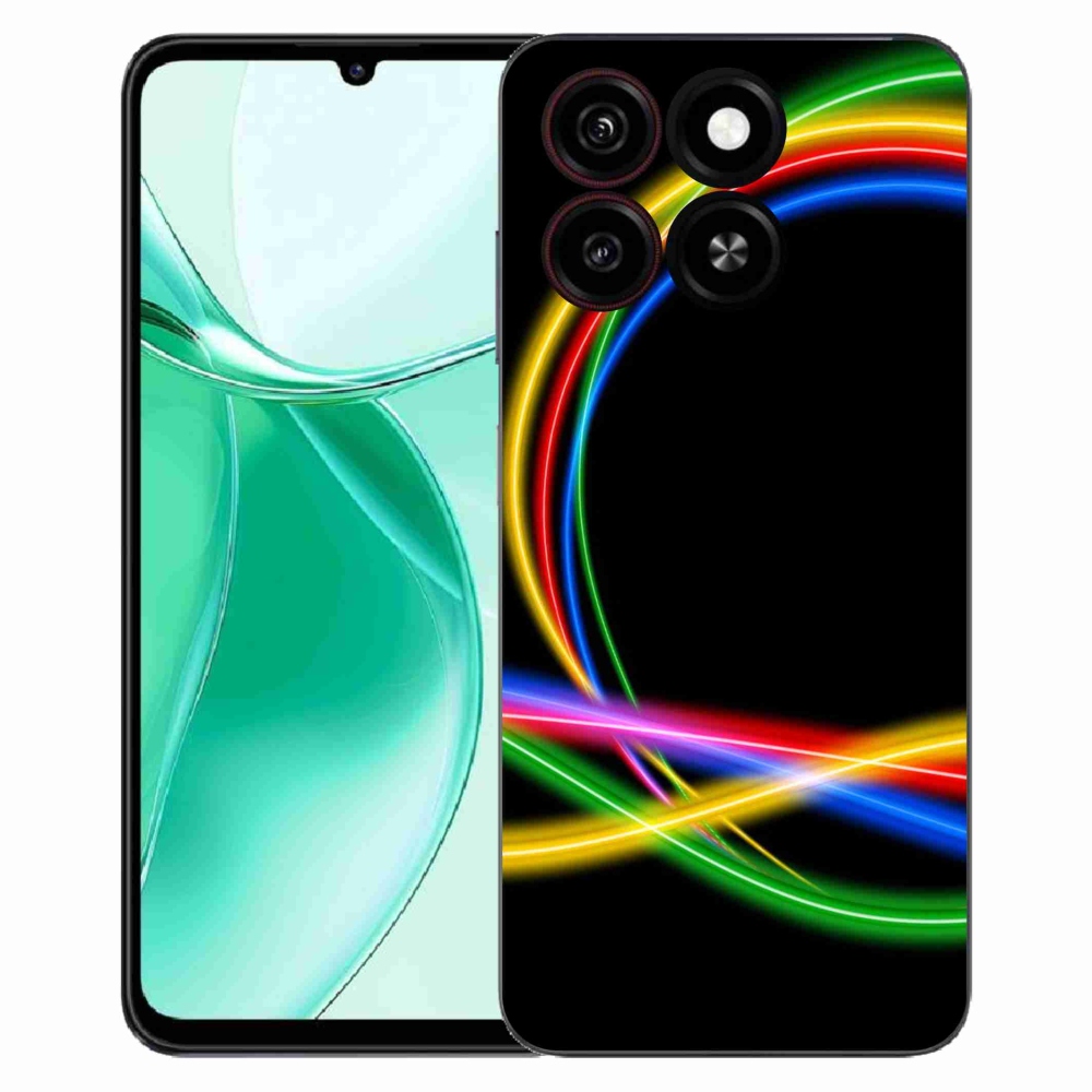 ZTE Blade A35 zselés tok mmCase - neon körökhöz