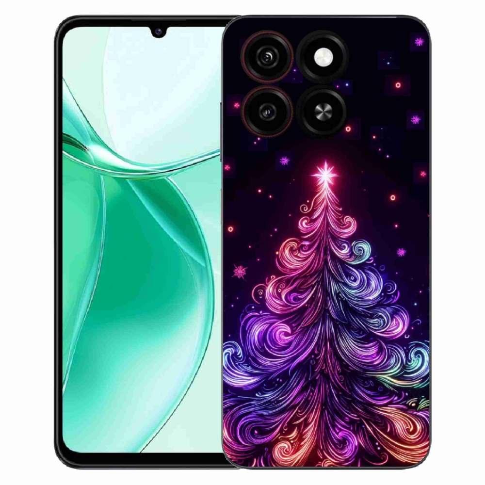 ZTE Blade A35 zselés tok mmCase - neon karácsonyfa 1