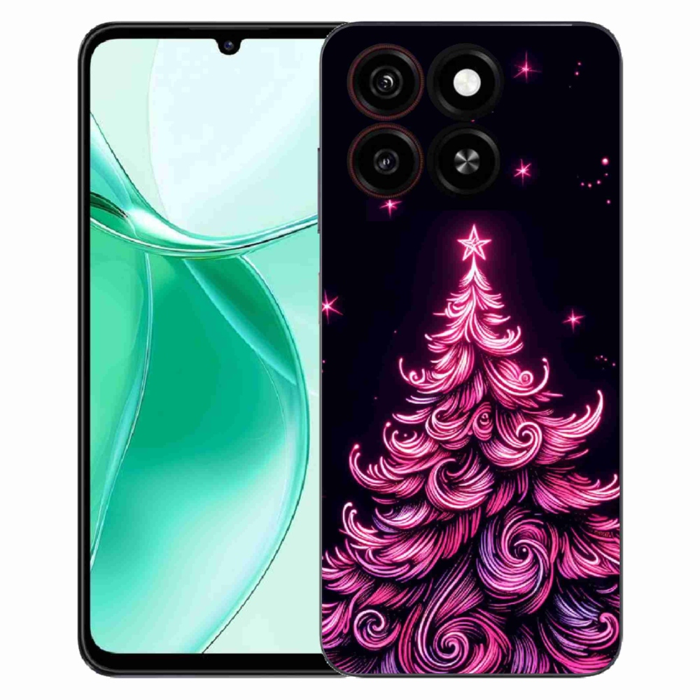 ZTE Blade A35 zselés tok mmCase - neon karácsonyfa 2