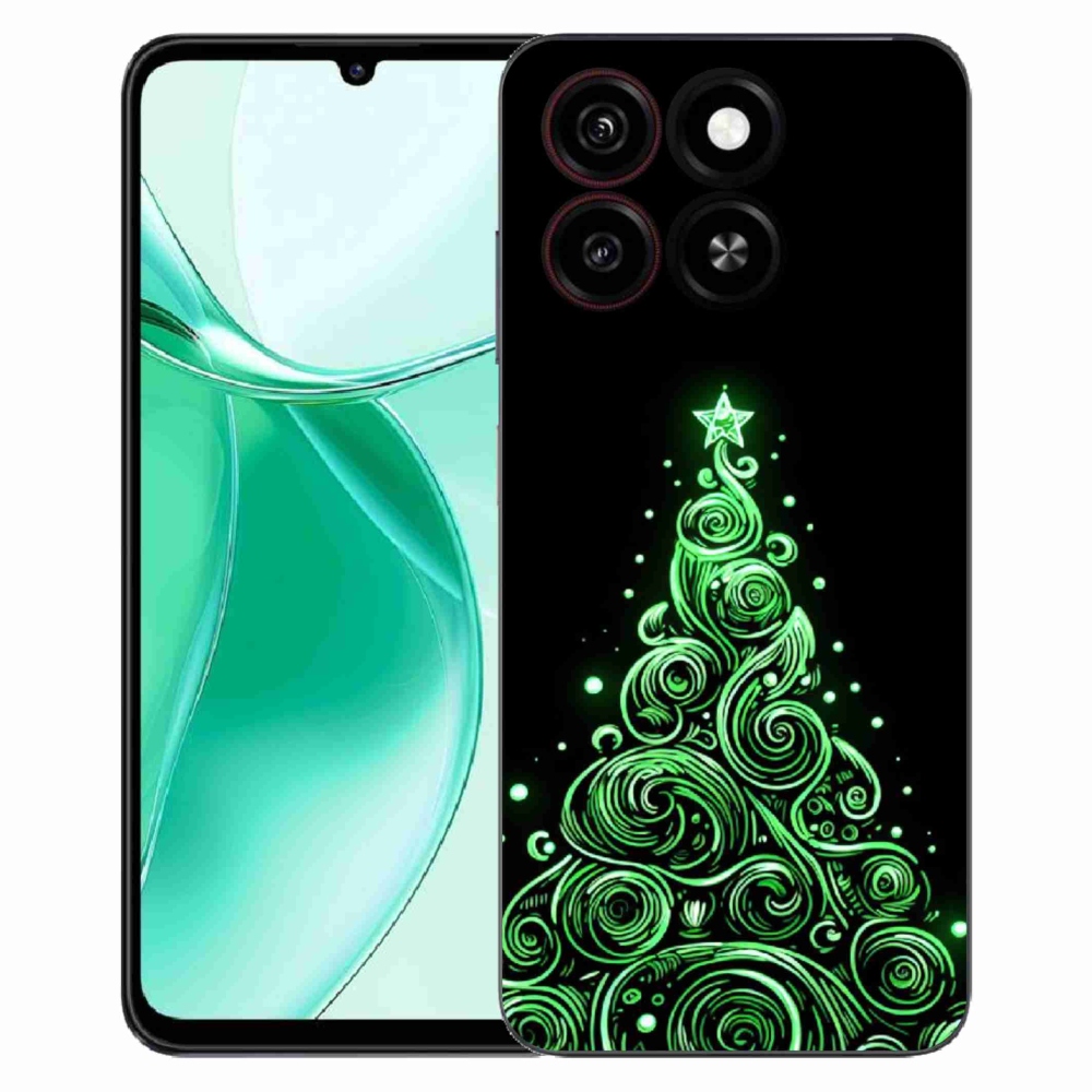 ZTE Blade A35 zselés borítás mmCase - neon karácsonyfa 3