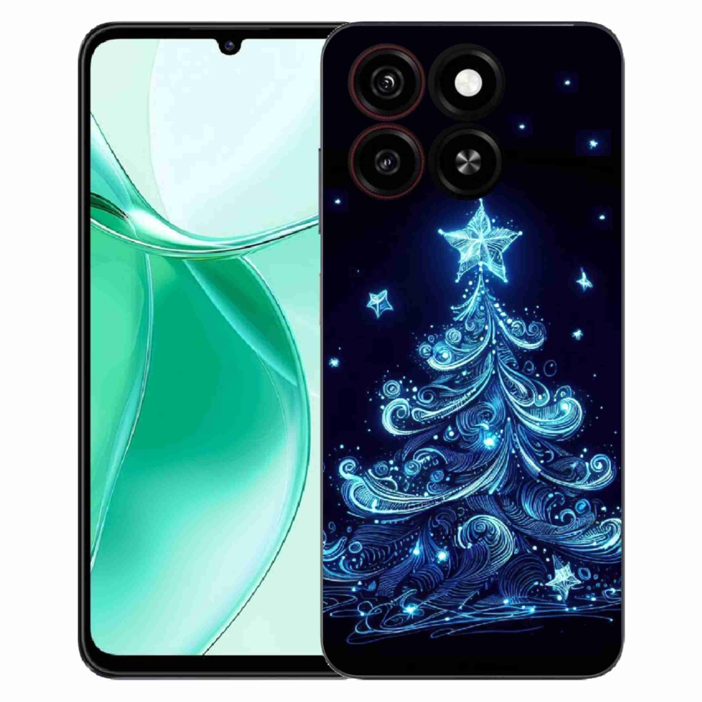 ZTE Blade A35 zselés borítás mmCase - neon karácsonyfa 4
