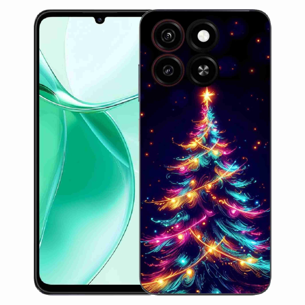 ZTE Blade A35 zselés borítás mmCase - neon karácsonyfa