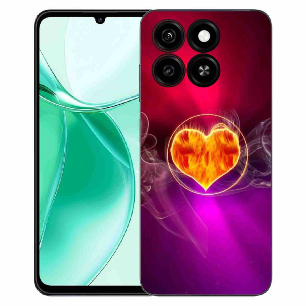 ZTE Blade A35 zselés tok mmCase - tüzes szív