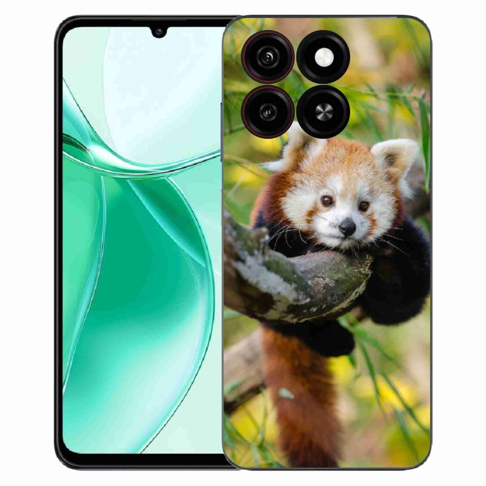 ZTE Blade A35 zselés tok mmCase - panda piros