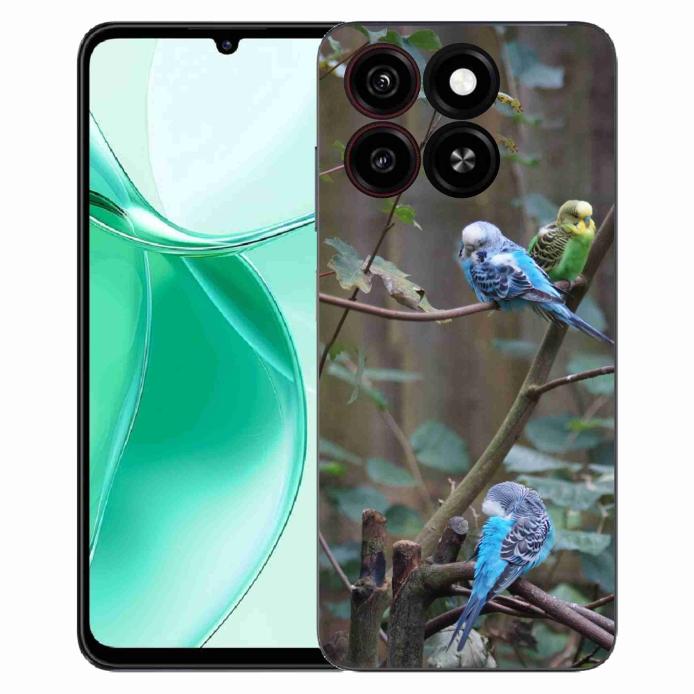 ZTE Blade A35 zselés tok mmCase - papagájok az ágon