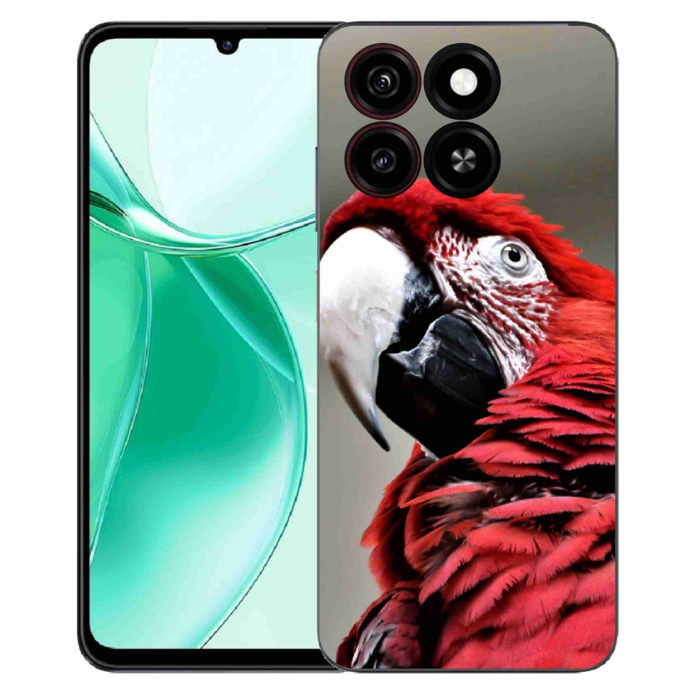 ZTE Blade A35 zselés tok mmCase - papagáj ara piros