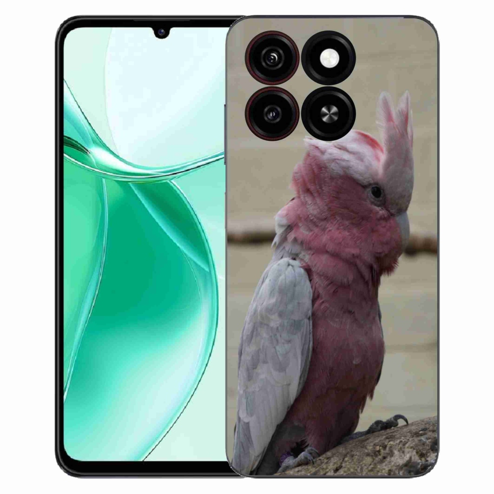 ZTE Blade A35 zselés tok mmCase - papagáj kakadu rózsaszínű